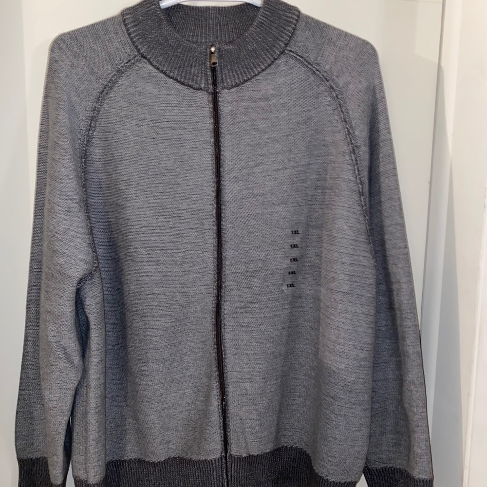 SYNRGY Mens Big & Tall Zip Up Sweater Sz. 1XL